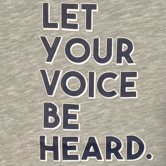 Inspirational Tee Shirt, Let Your Voice be Heard, NWT, Graphic Tee - Picture 3 of 11
